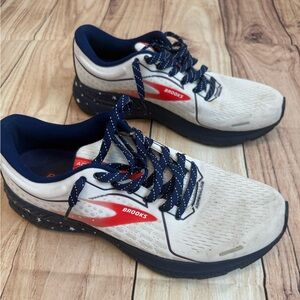 Brooks Womens Adrenaline GTS 21 Running Shoes USA Red White Blue Patriotic